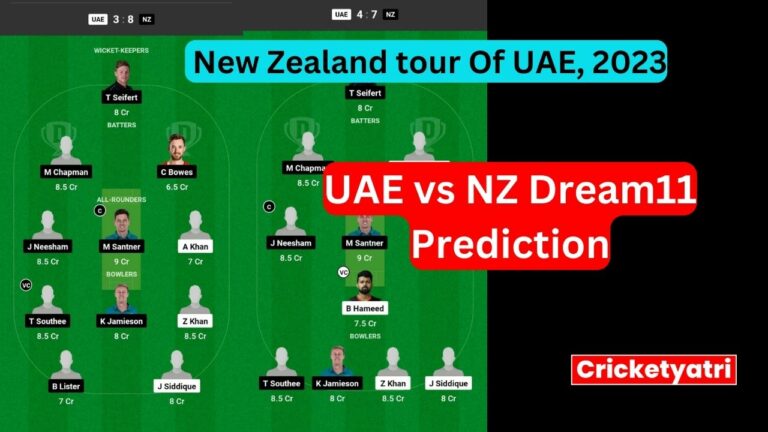 UAE vs NZ Dream11