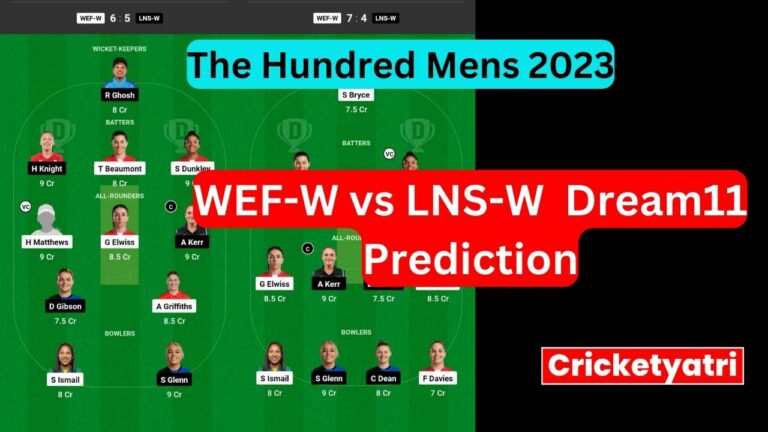 WEF-W vs LNS-W Dream11