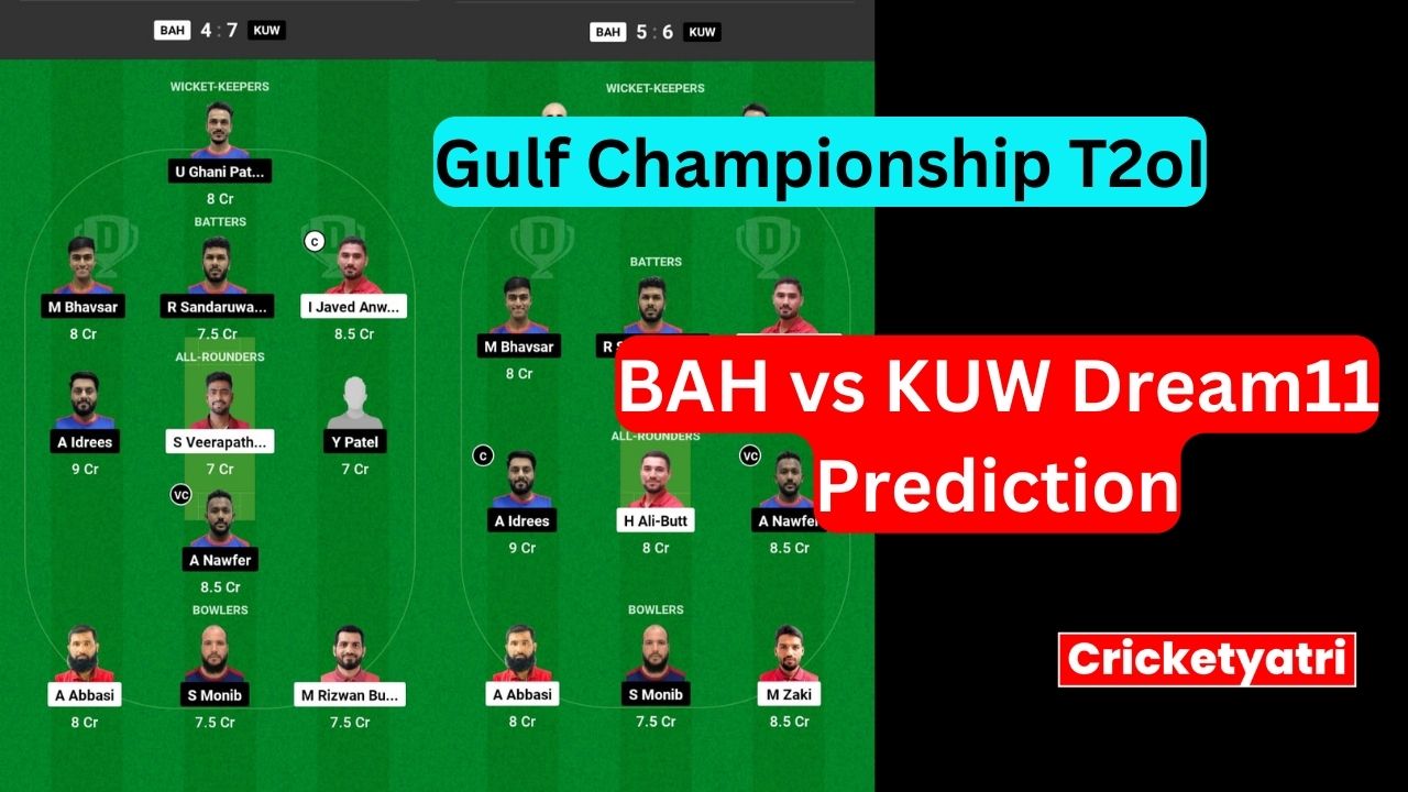 BAH vs KUW Dream11