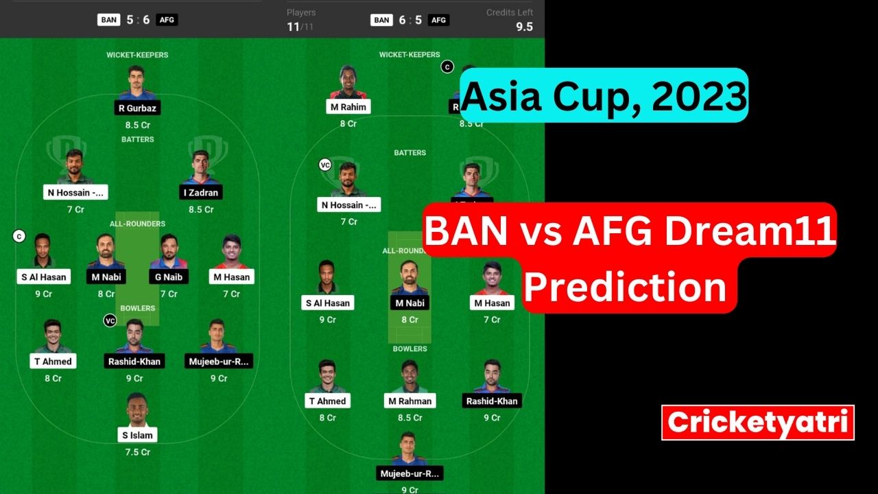 BAN vs AFG Dream11