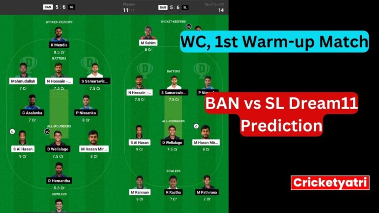 BAN vs SL Dream11