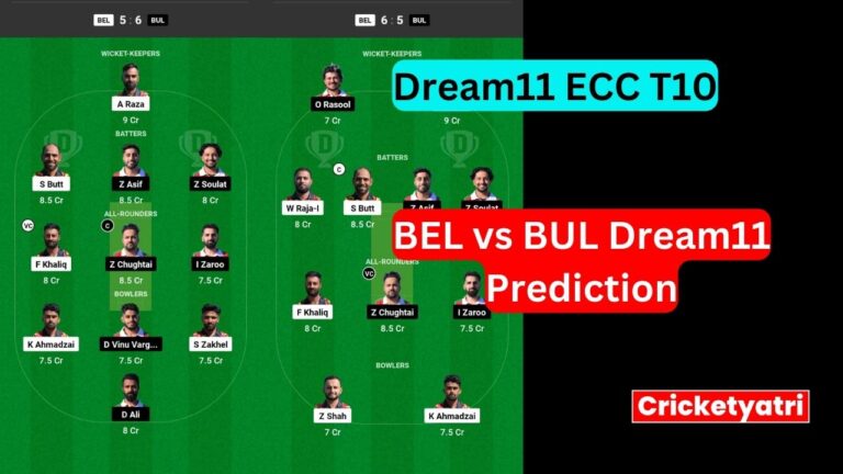 BEL vs BUL Dream11