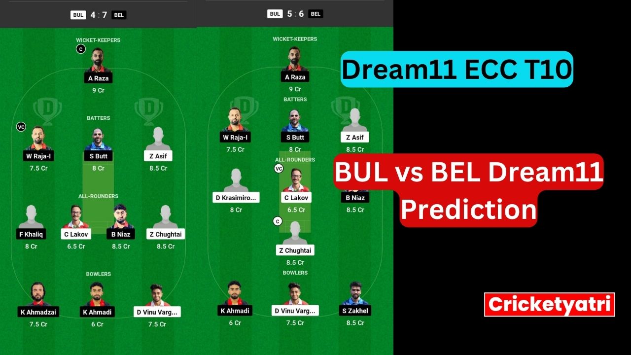 BUL vs BEL Dream11