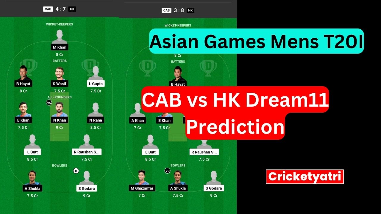 CAB vs HK Dream11