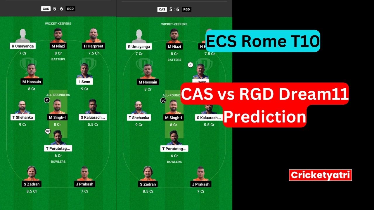 CAS vs RGD Dream11