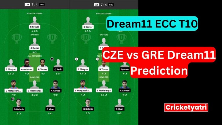 CZE vs GRE Dream11