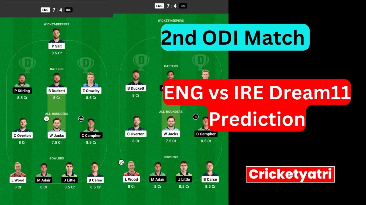 ENG vs IRE Dream11