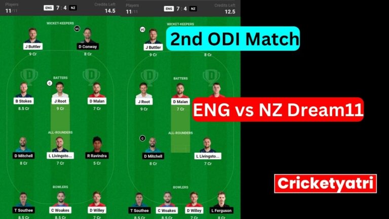 ENG vs NZ Dream11