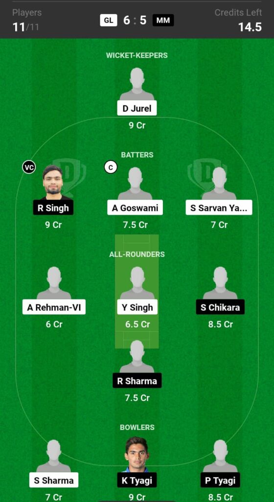 GL vs MM Dream11