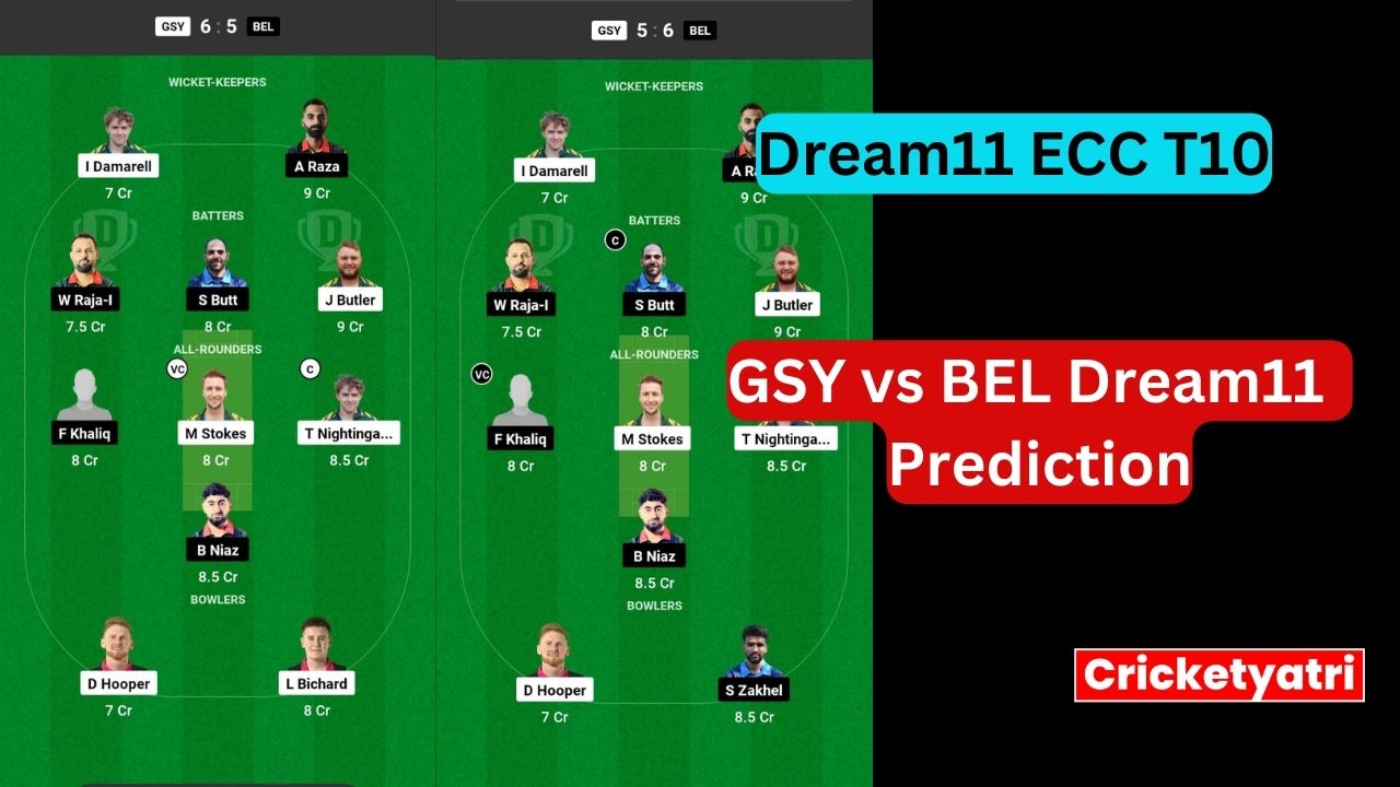 GSY vs BEL Dream11