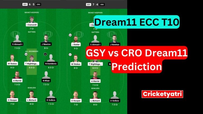 GSY vs CRO Dream11