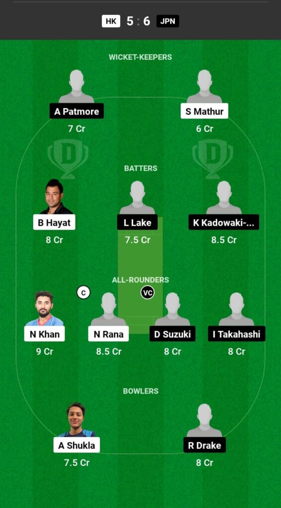 HK vs JPN Dream11 