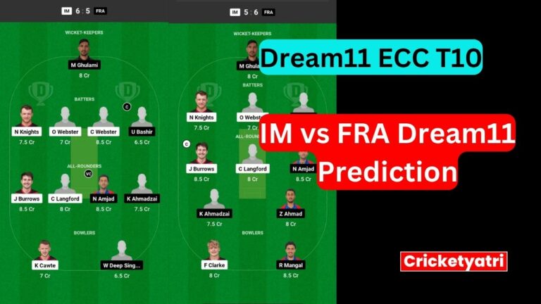 IM vs FRA Dream11