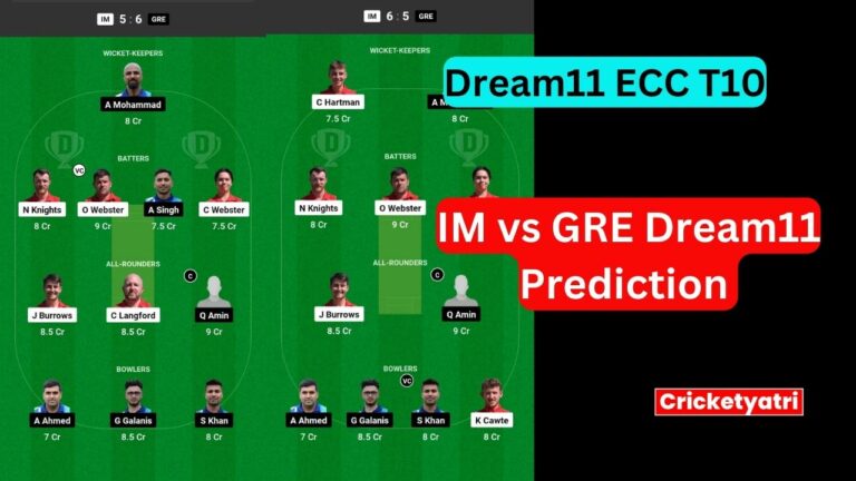 IM vs GRE Dream11