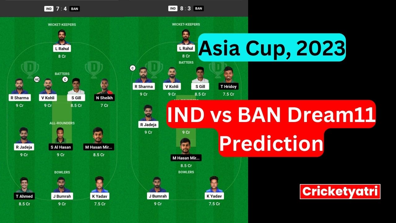 IND vs BAN Dream11