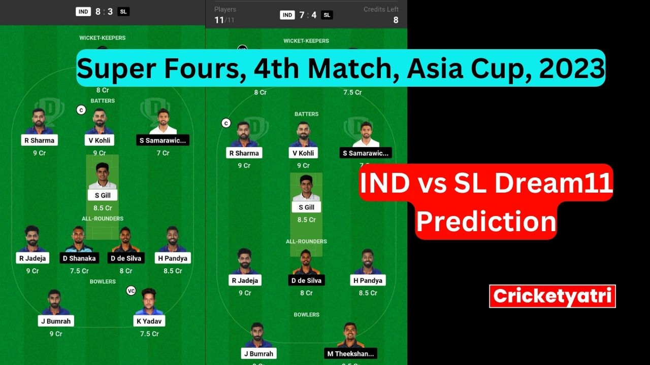 IND vs SL Dream11