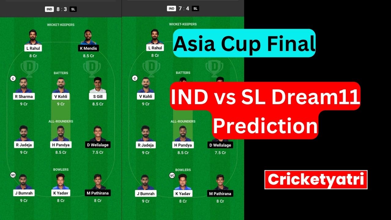 IND vs SL Dream11