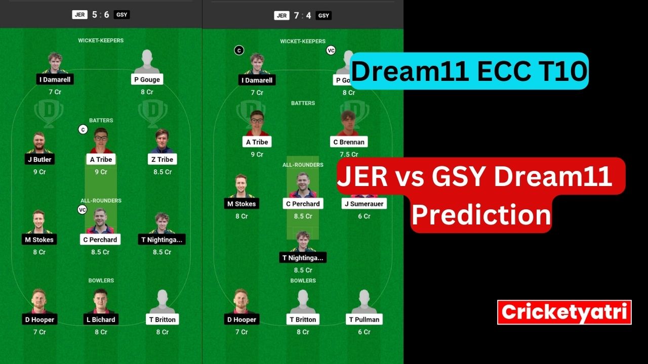 JER vs GSY Dream11