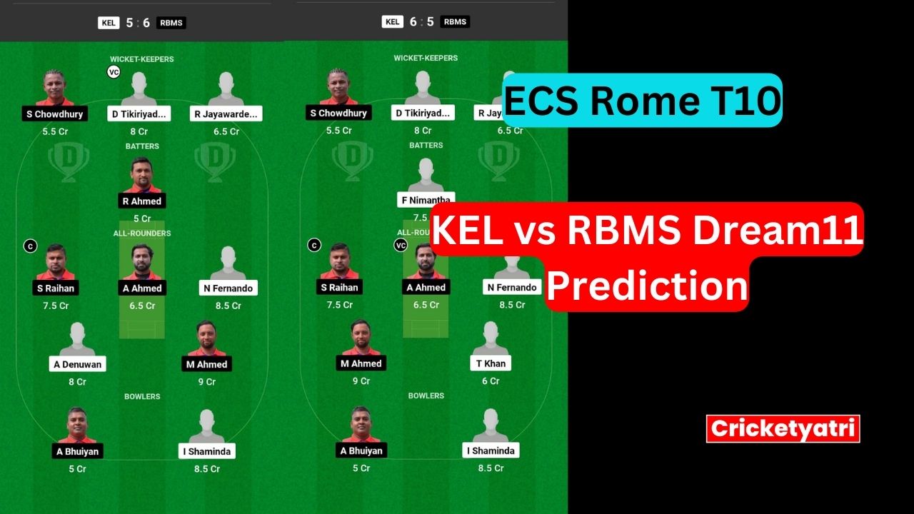 KEL vs RBMS Dream11