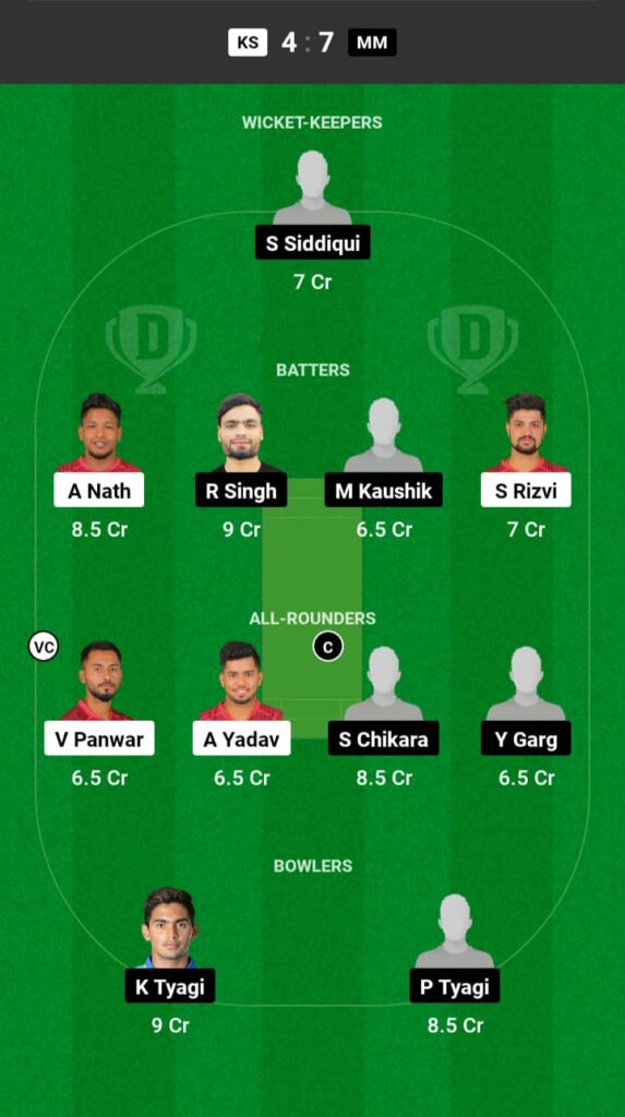 KS vs MM Dream11