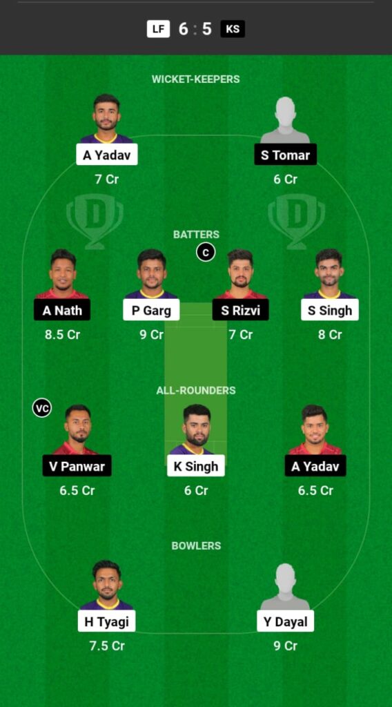 LF vs KS Dream11