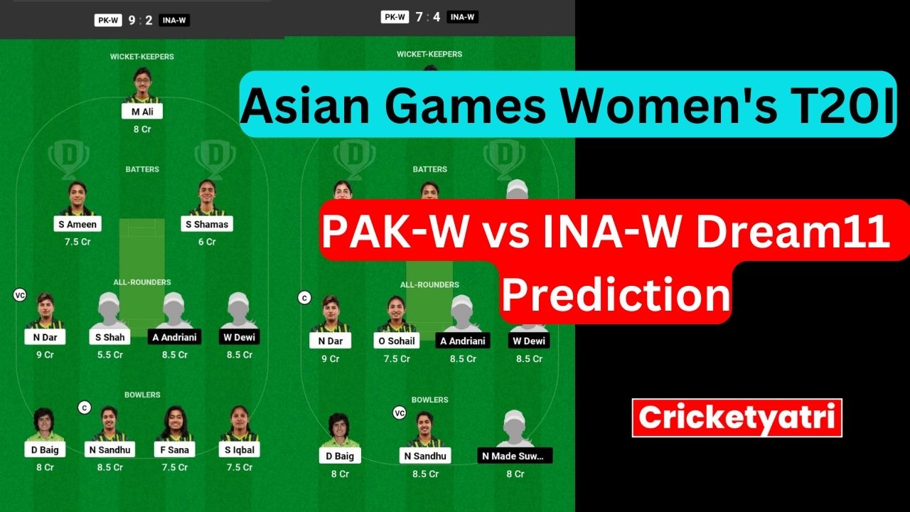 PAK-W vs INA-W Dream11