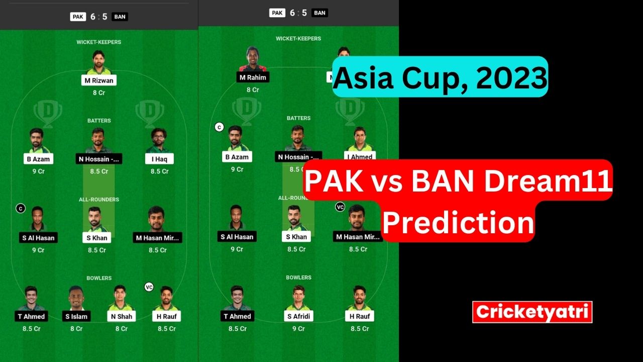 PAK vs BAN Dream11