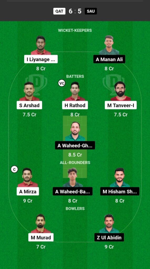 QAT vs SAU Dream11 