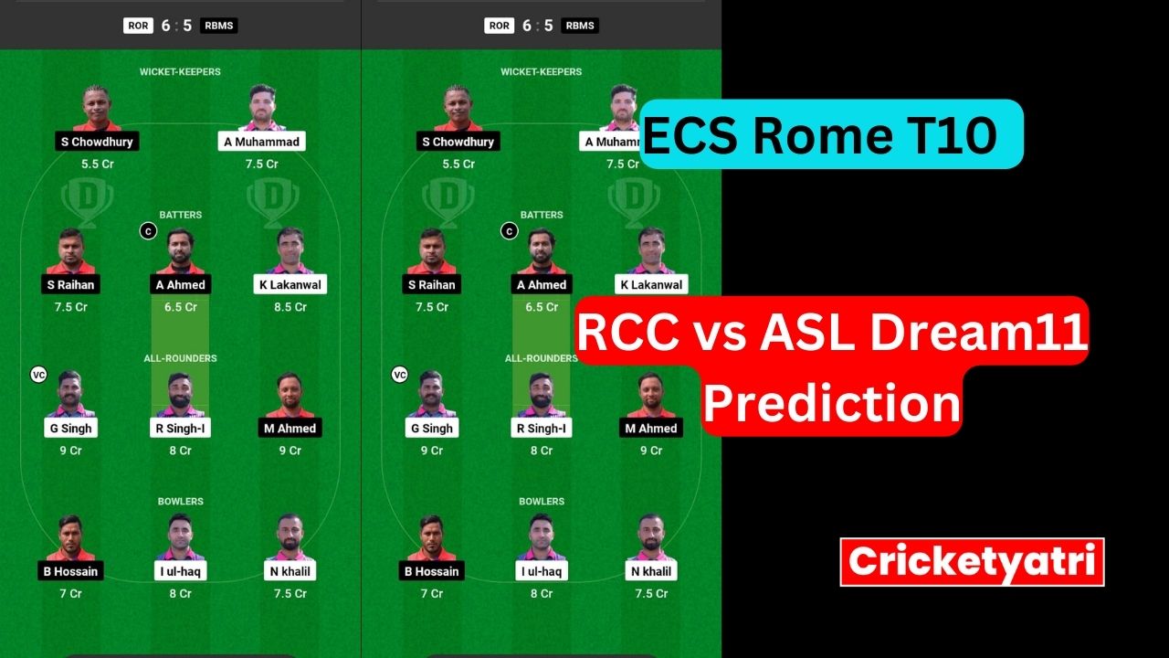 RCC vs ASL Dream11