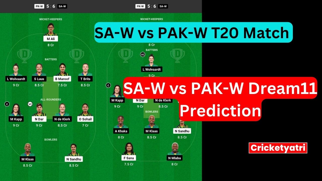 SA-W vs PAK-W Dream11