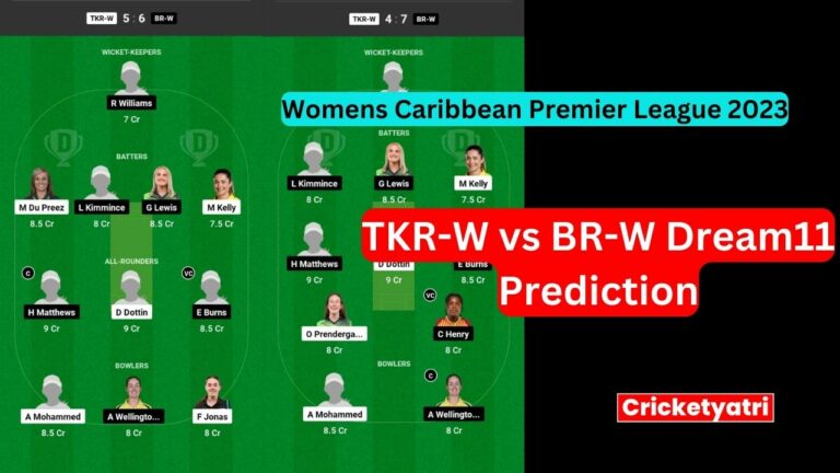 TKR-W vs BR-W Dream11