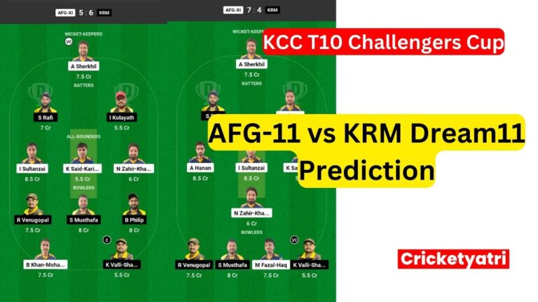 AFG-11 vs KRM Dream11