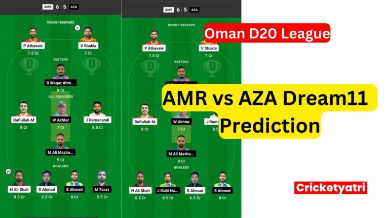 AMR vs AZA Dream11