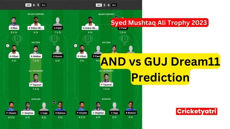 AND vs GUJ Dream11