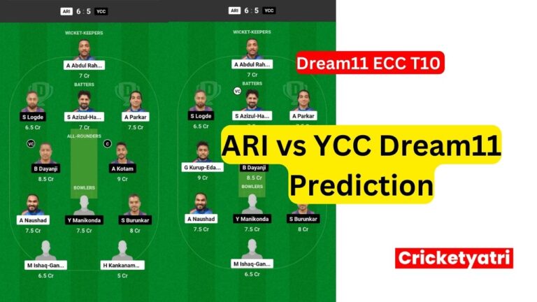 ARI vs YCC Dream11