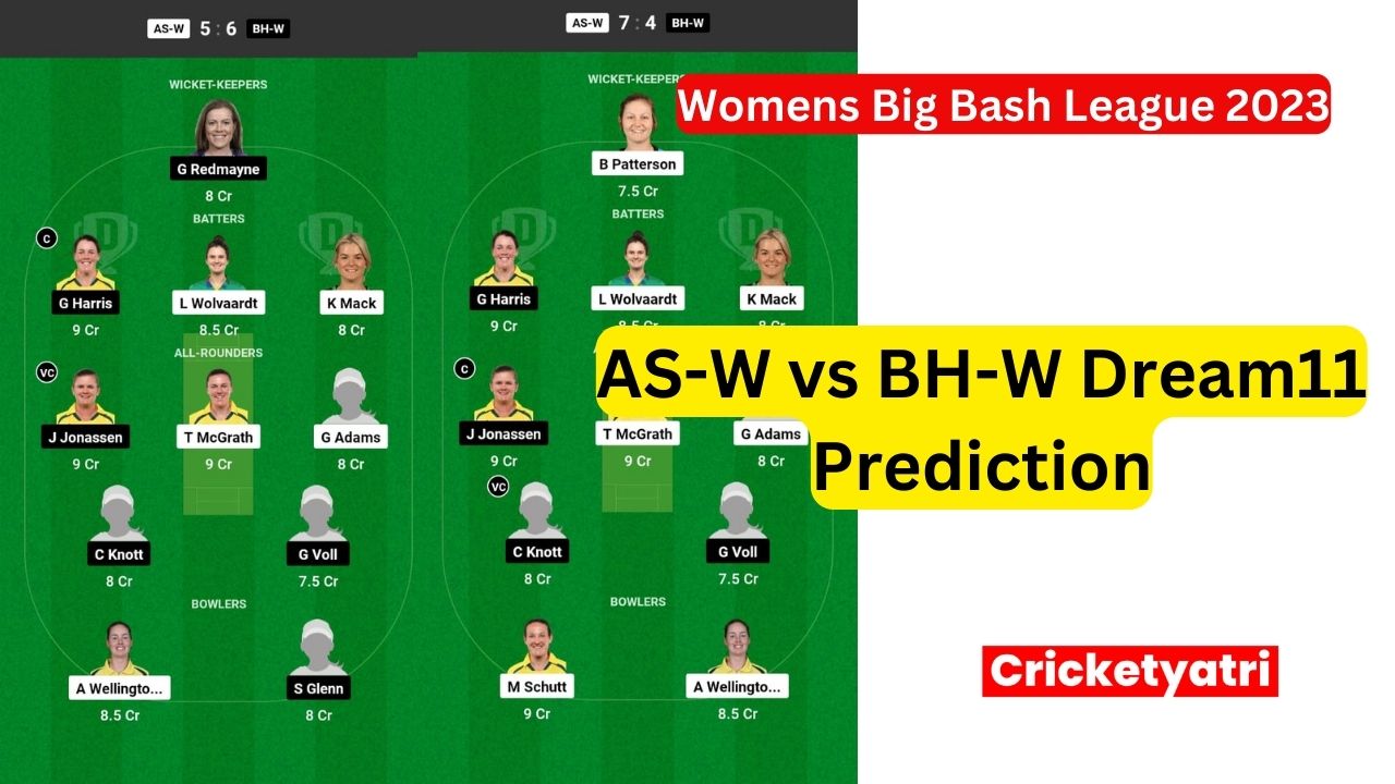 AS-W vs BH-W Dream11