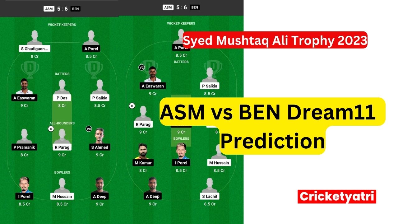 ASM vs BEN Dream11