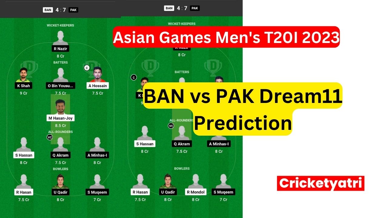 BAN vs PAK Dream11