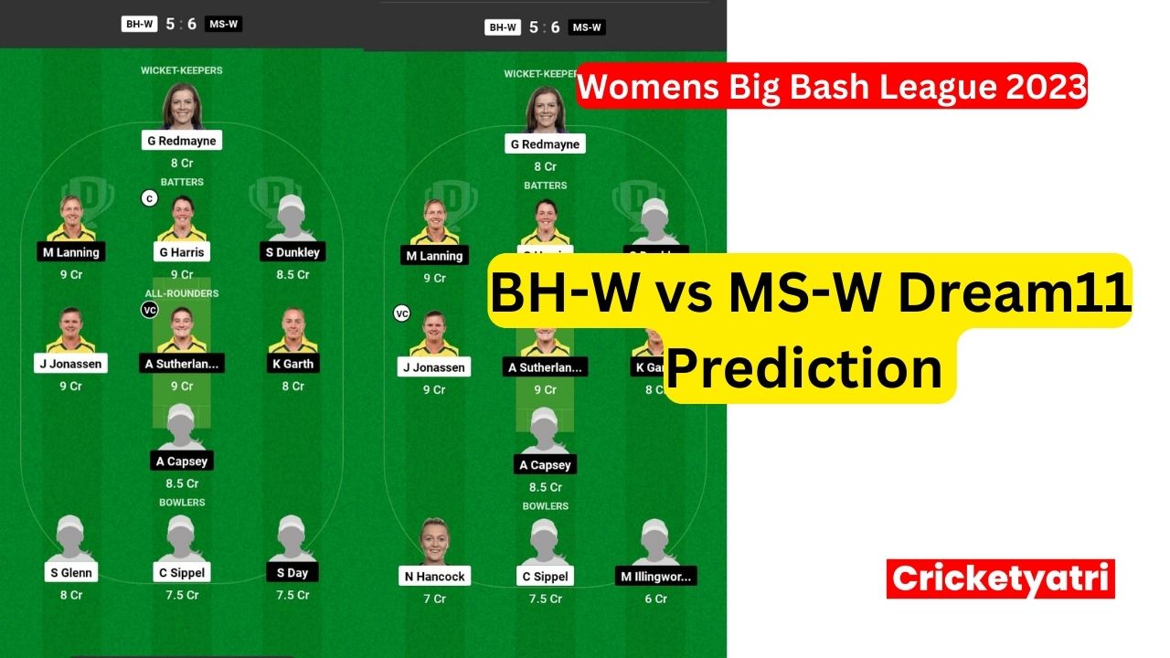 BH-W vs MS-W Dream11