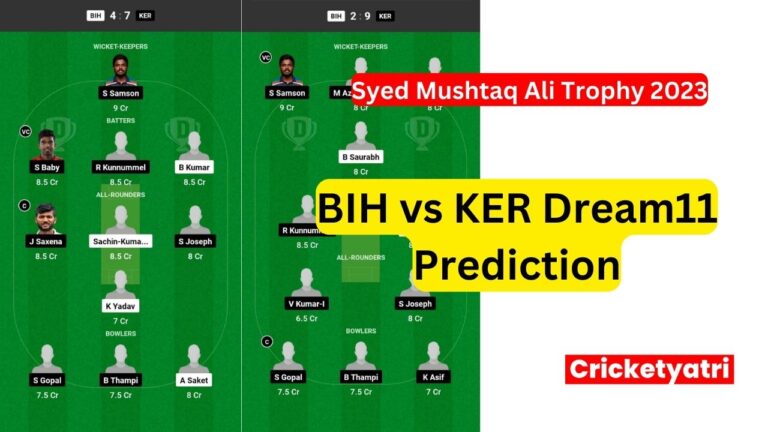 BIH vs KER Dream11