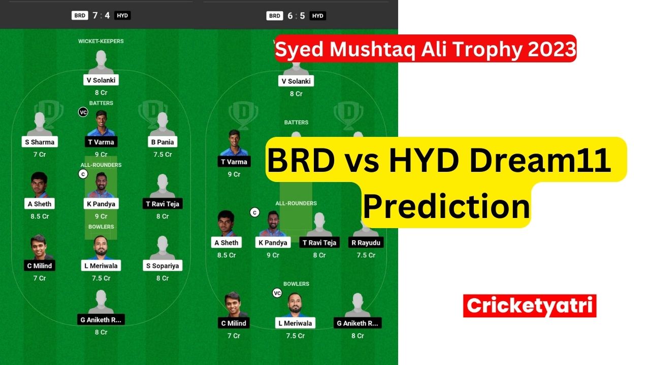 BRD vs HYD Dream11