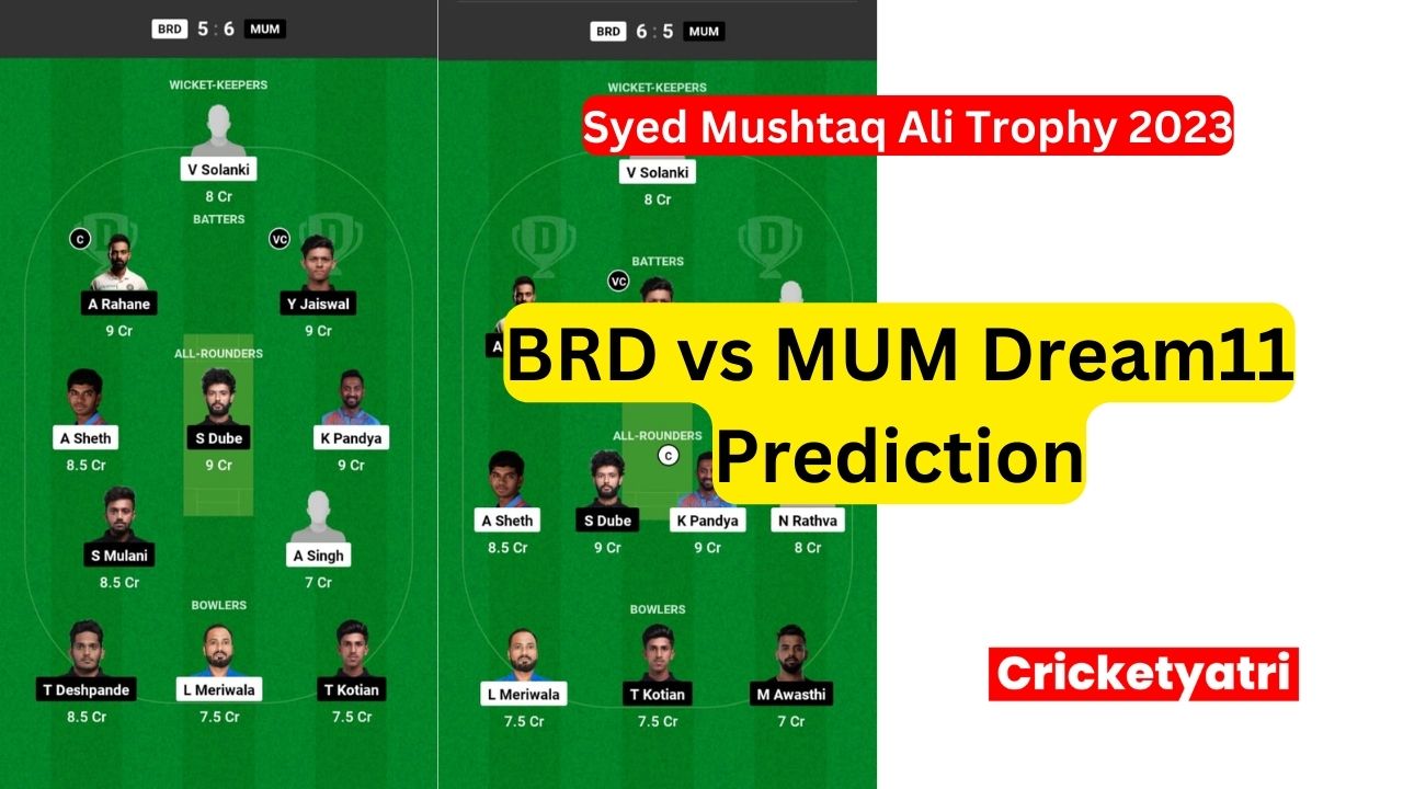 BRD vs MUM Dream11