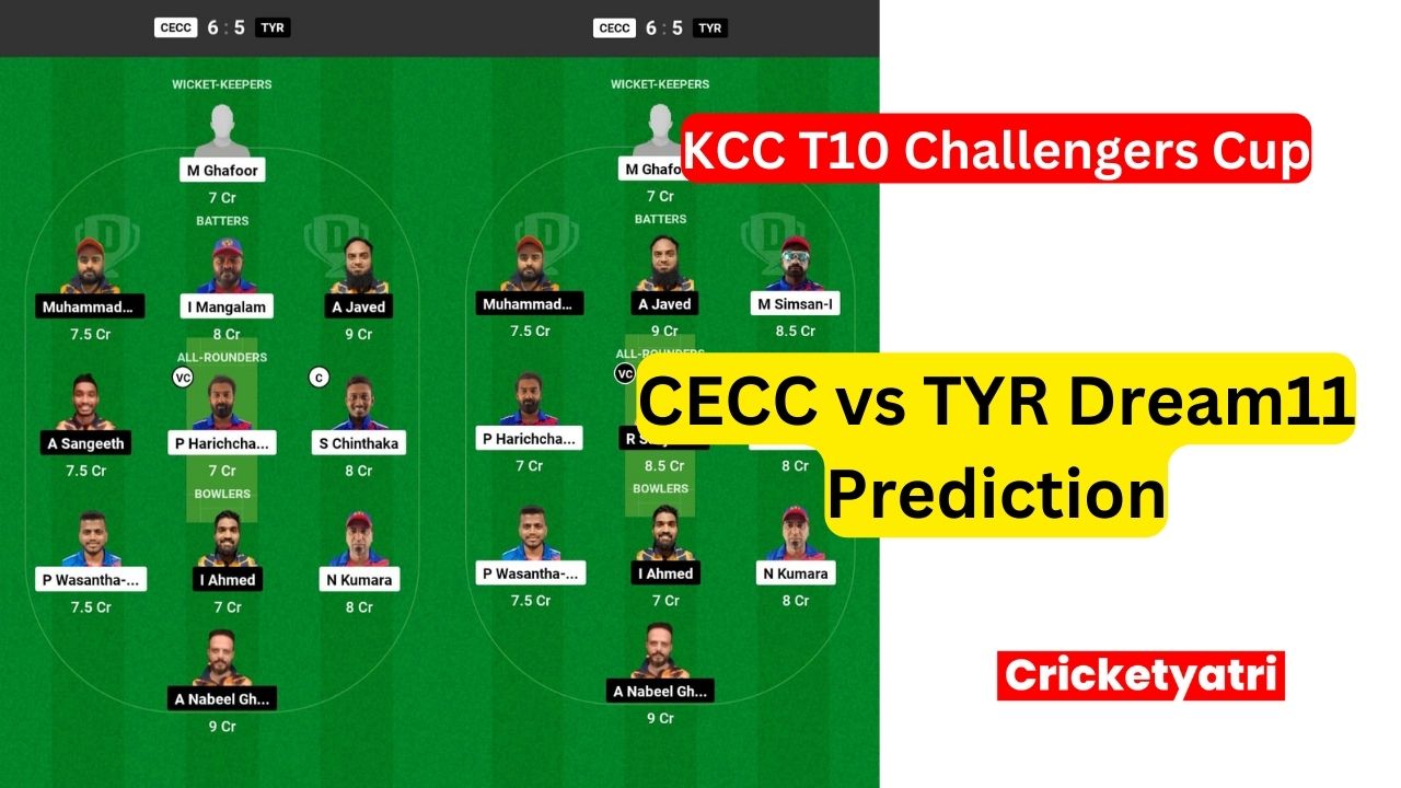 CECC vs TYR Dream11