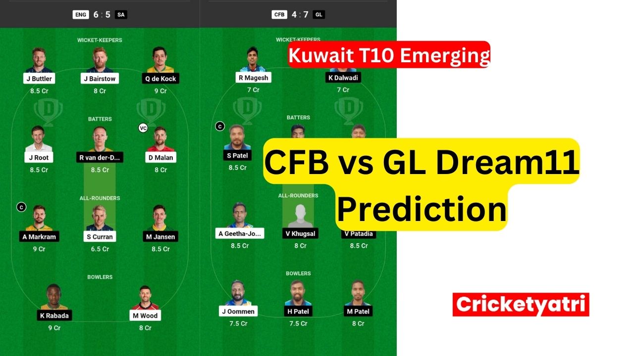 CFB vs GL Dream11