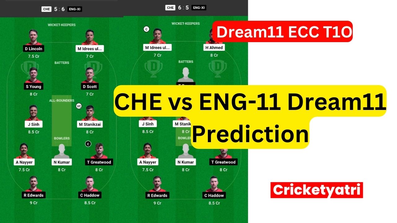 CHE vs ENG-11 Dream11