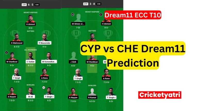 CYP vs CHE Dream11