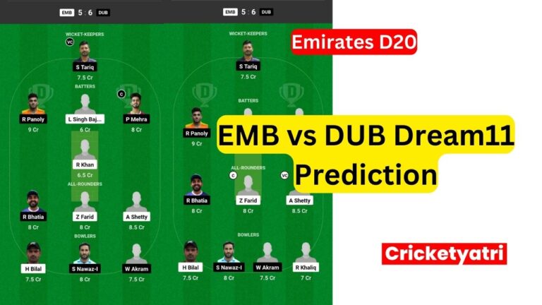 EMB vs DUB Dream11