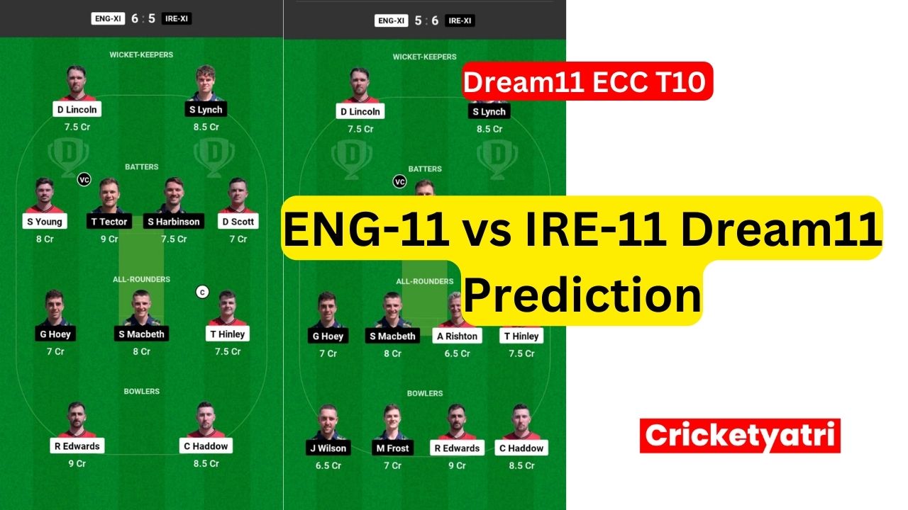 ENG-11 vs IRE-11 Dream11