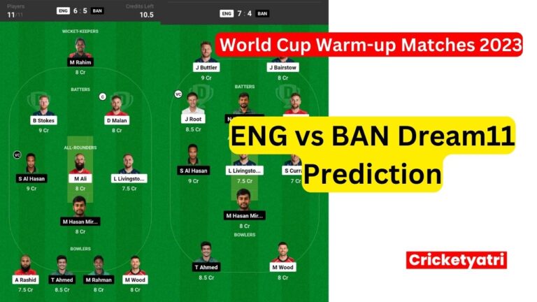 ENG vs BAN Dream11