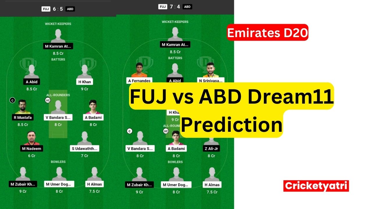 FUJ vs ABD Dream11